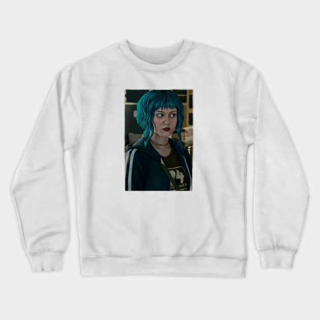 Blue Ramona Crewneck Sweatshirt by ConnorATerro